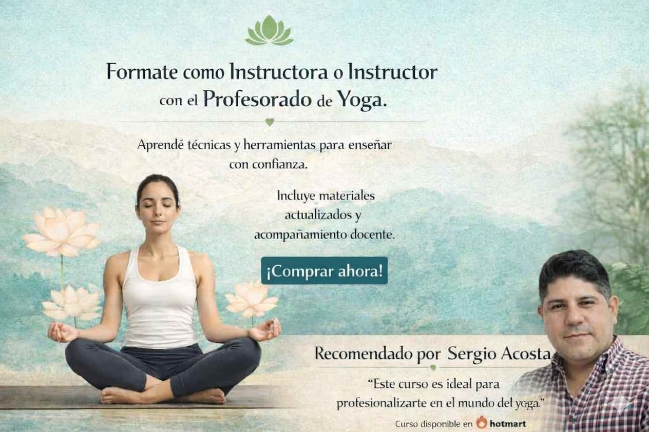 Profesorado de Yoga en Hotmart recomendado